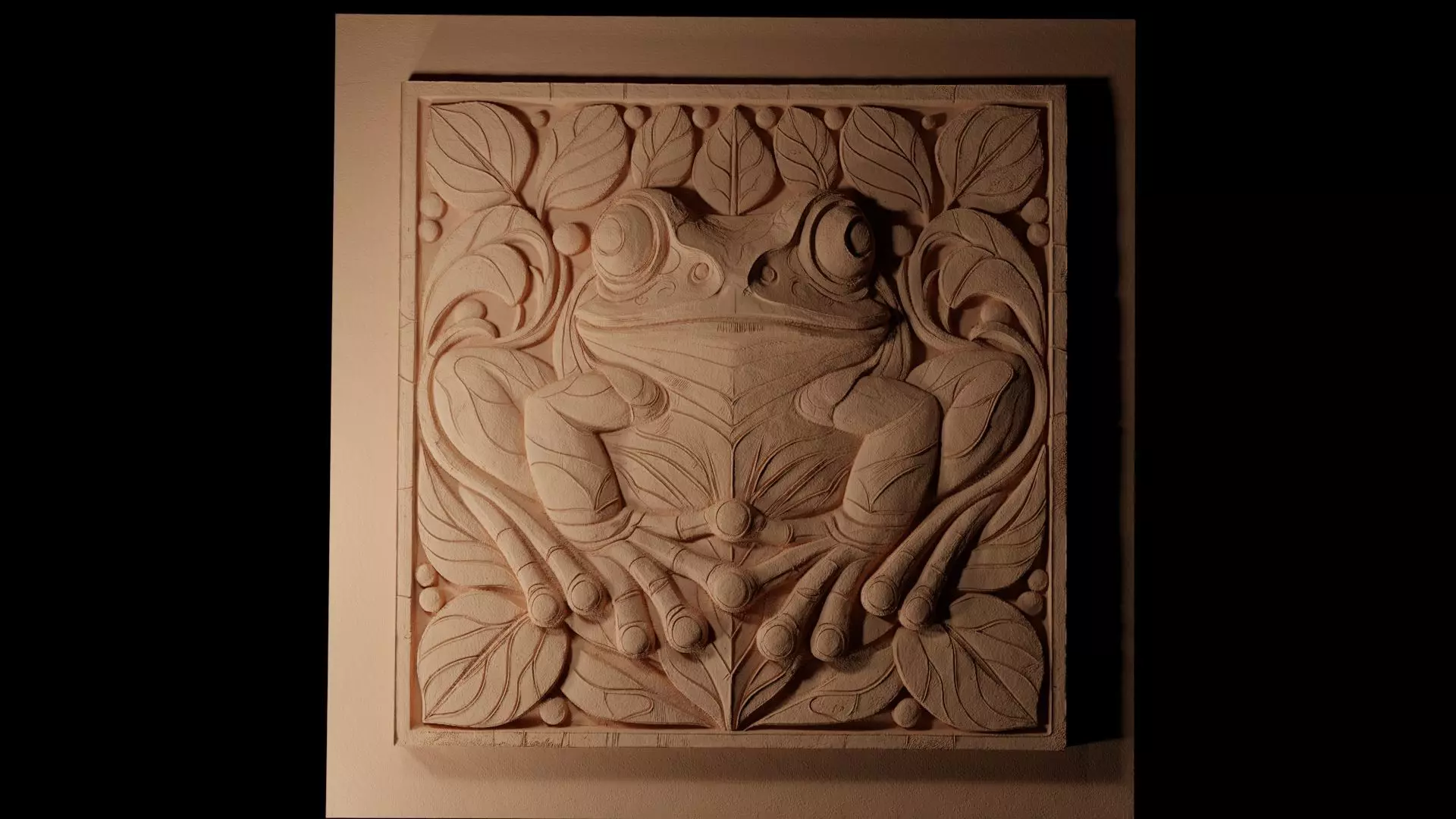 Frog CNC 3d Print High Relief Sand Casting 3D print model_0