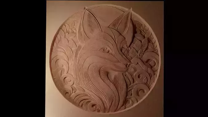 Fox CNC 3d Print High Relief Sand Casting