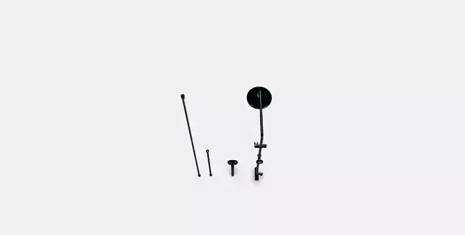 VOXNAN Head-handshower kit with diverter Low-poly 3D model