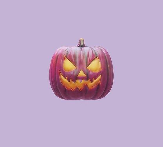 Stylized Jack O Lantern 3D model