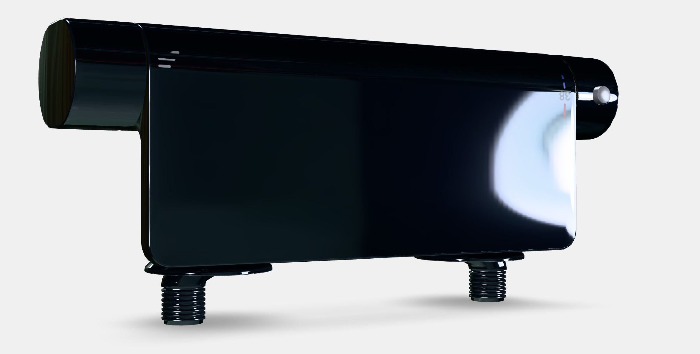 BROGRUND Thermostatic shower mixer Low-poly 3D model_2