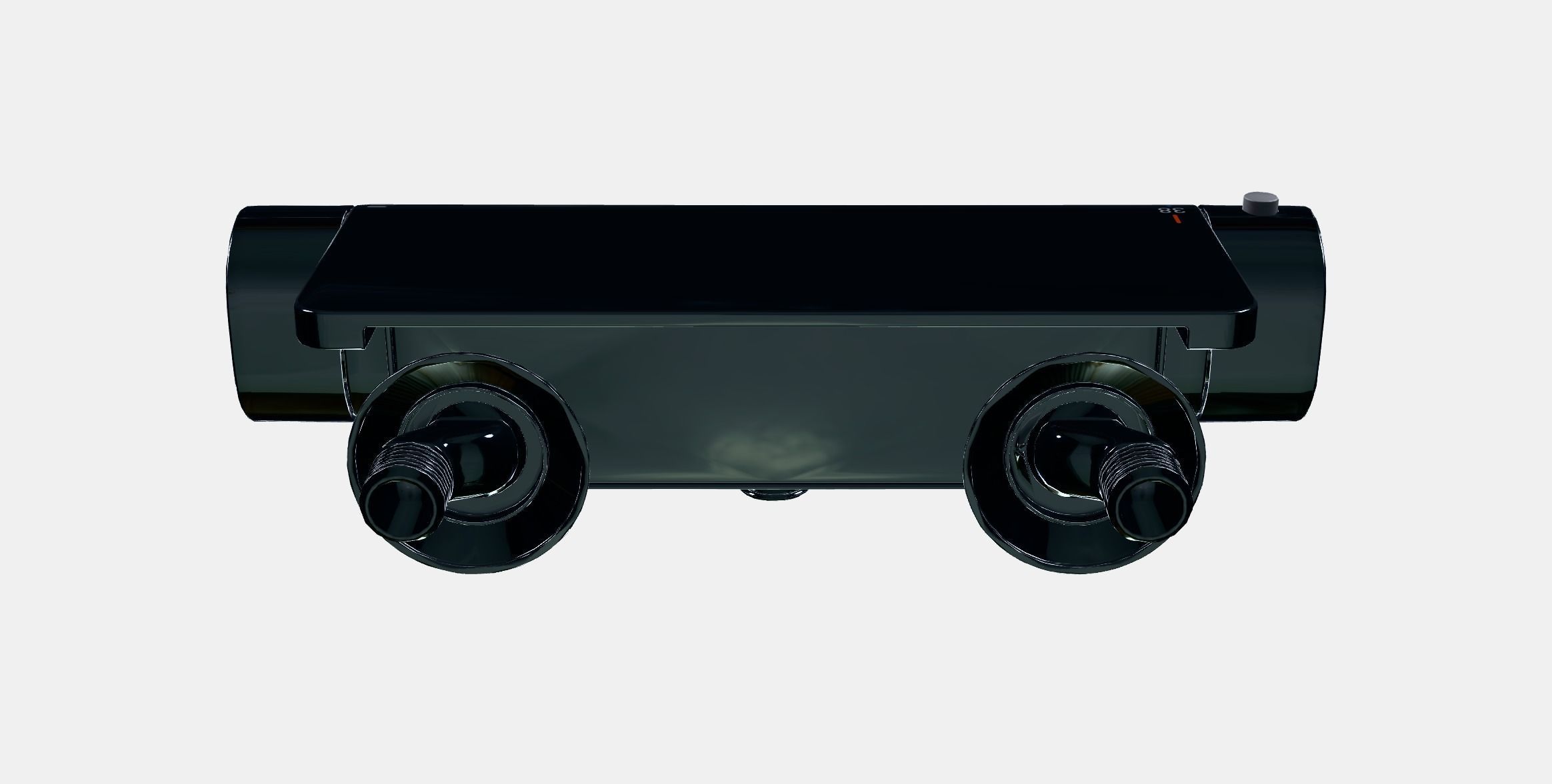 BROGRUND Thermostatic shower mixer Low-poly 3D model_8