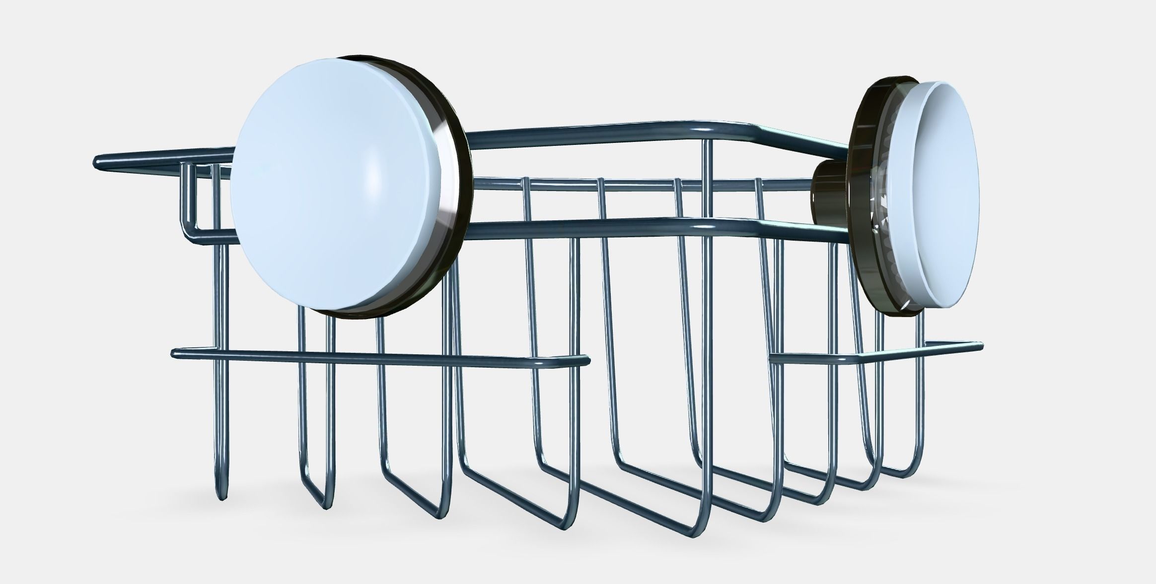 KROKFJORDEN Corner shelf unit with suction cup Low-poly 3D model_6