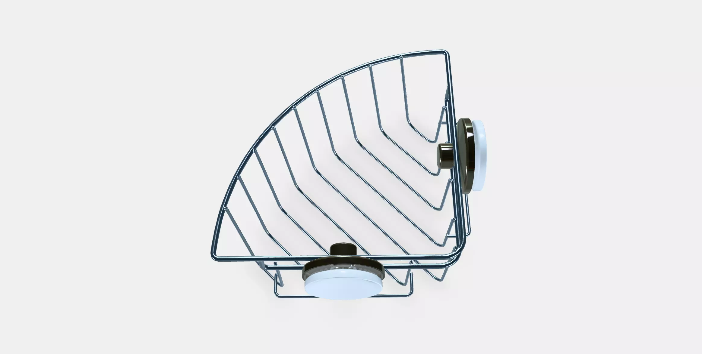 KROKFJORDEN Corner shelf unit with suction cup Low-poly 3D model_0