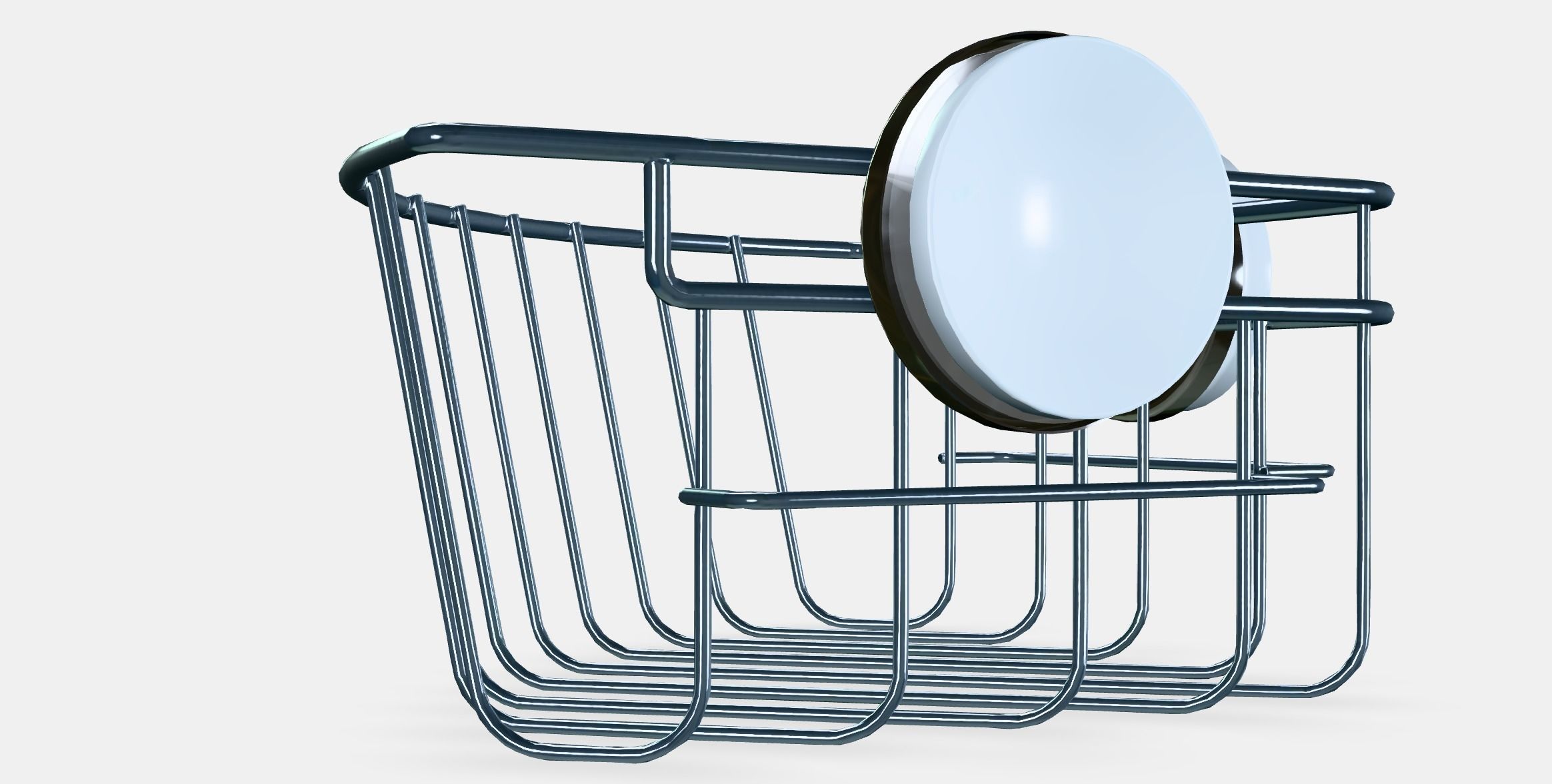 KROKFJORDEN Corner shelf unit with suction cup Low-poly 3D model_2