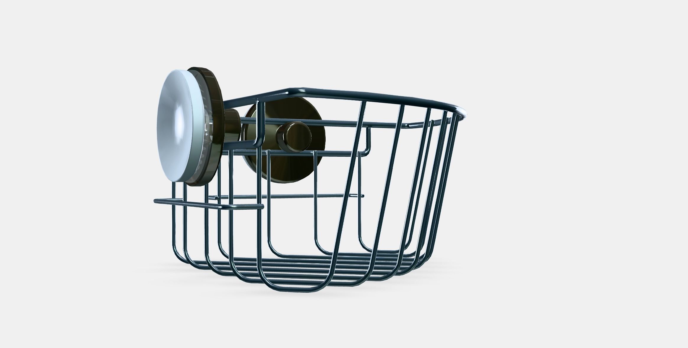 KROKFJORDEN Corner shelf unit with suction cup Low-poly 3D model_9