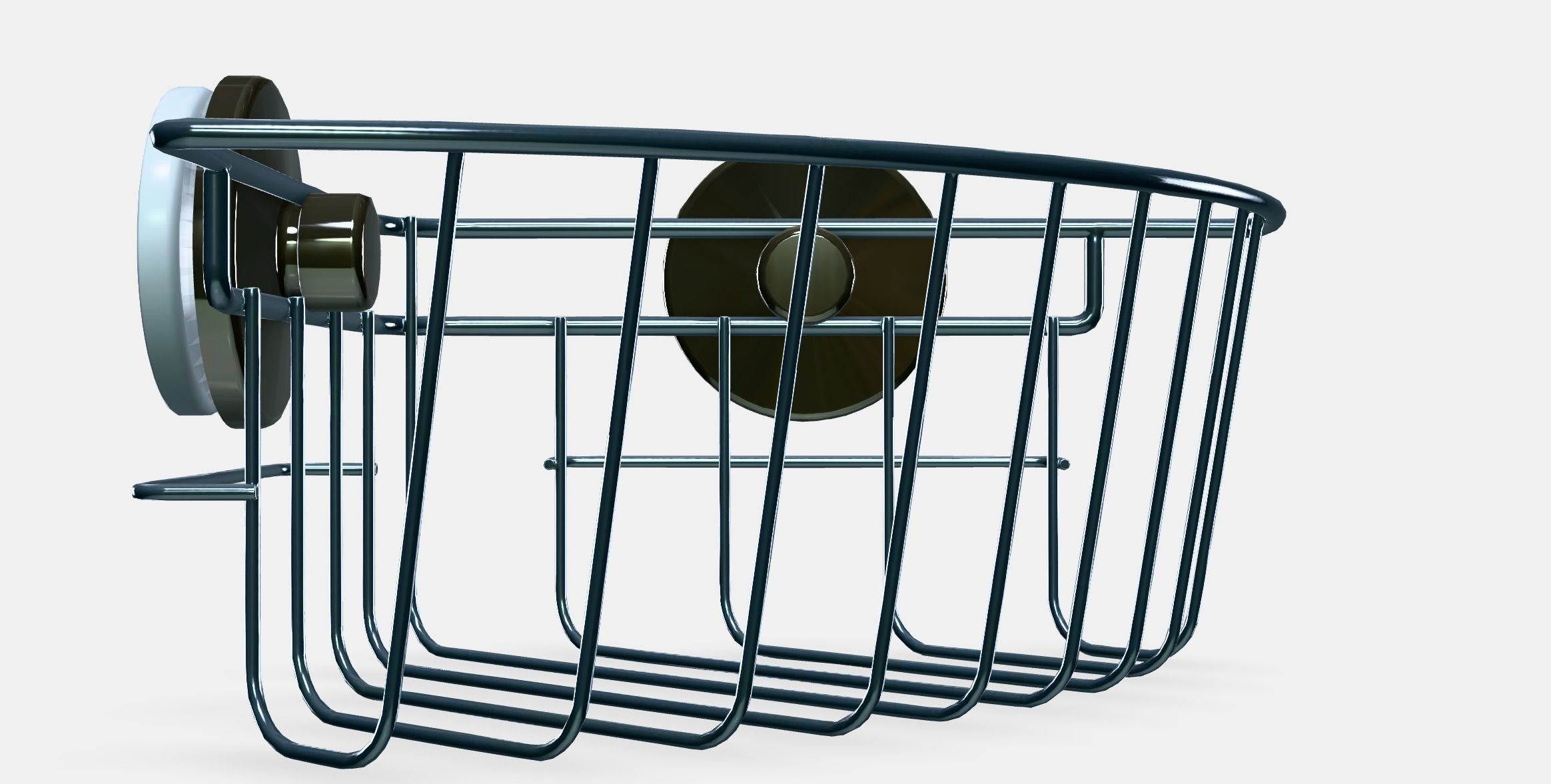 KROKFJORDEN Corner shelf unit with suction cup Low-poly 3D model_11