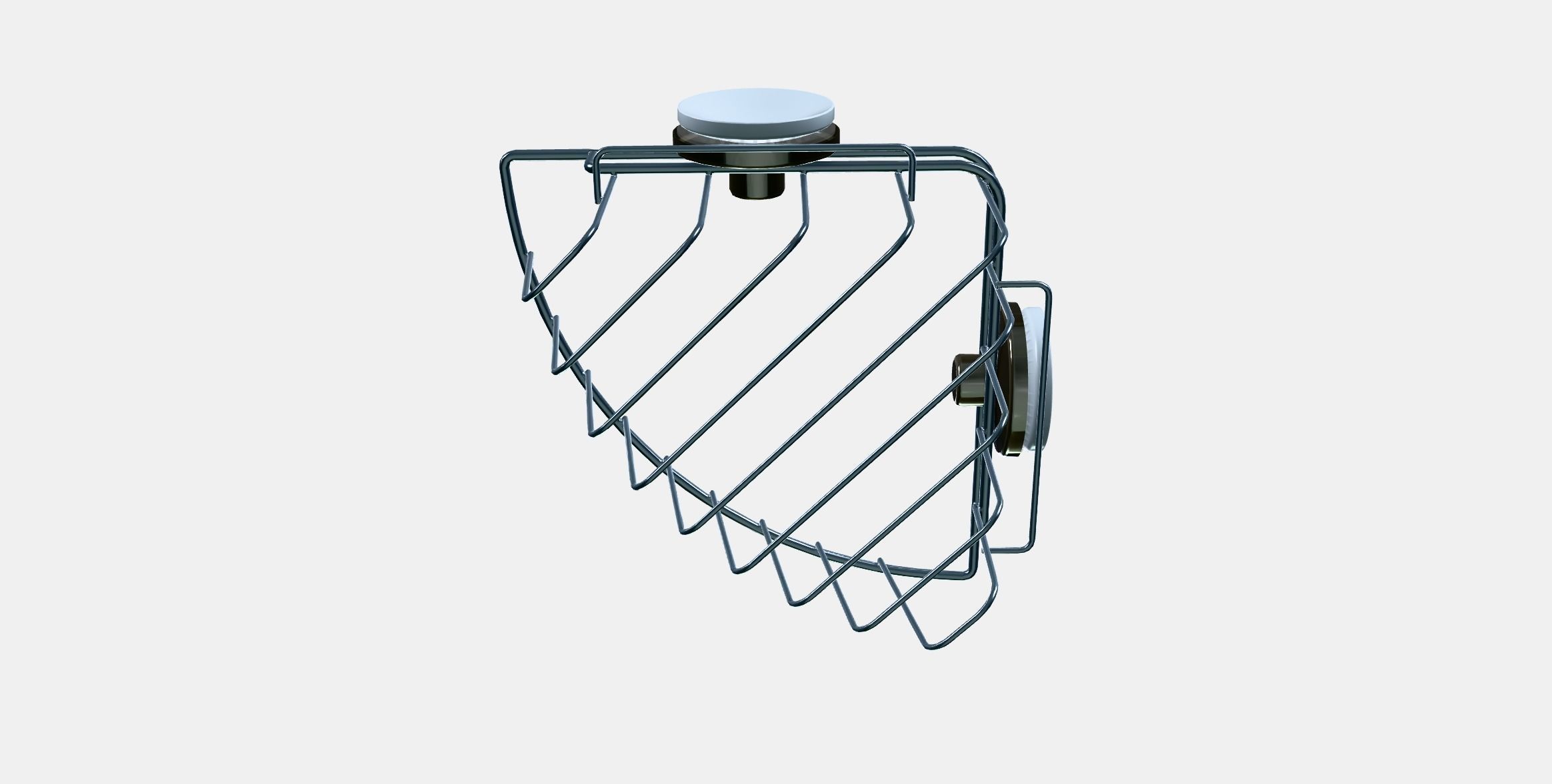 KROKFJORDEN Corner shelf unit with suction cup Low-poly 3D model_7