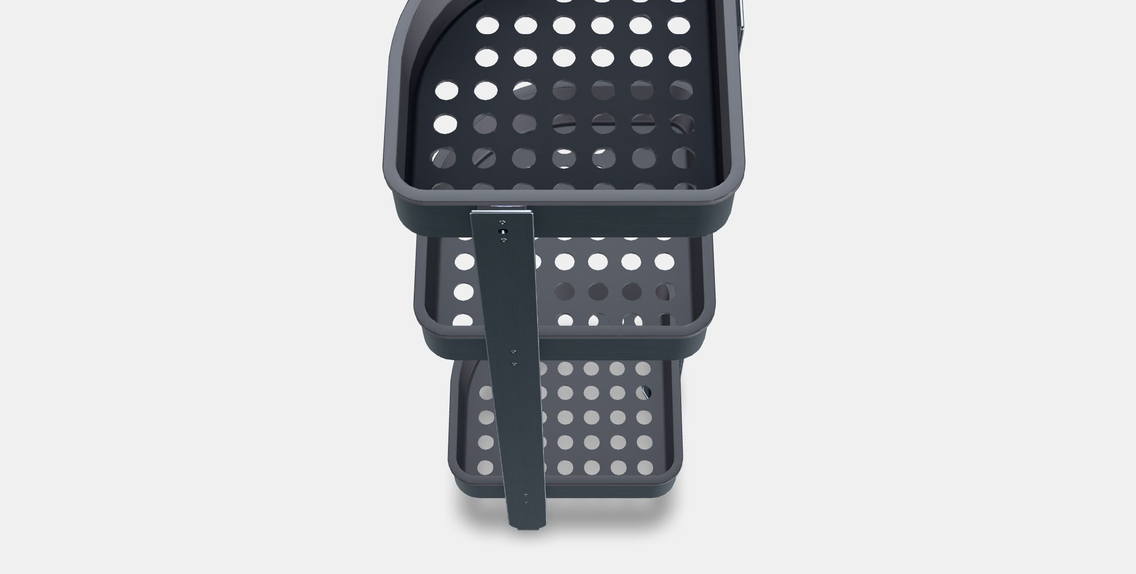 BROGRUND Corner wall shelf unit Low-poly 3D model_4