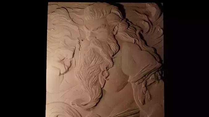 King Little Mermaid CNC 3d Print High Relief Sand Casting