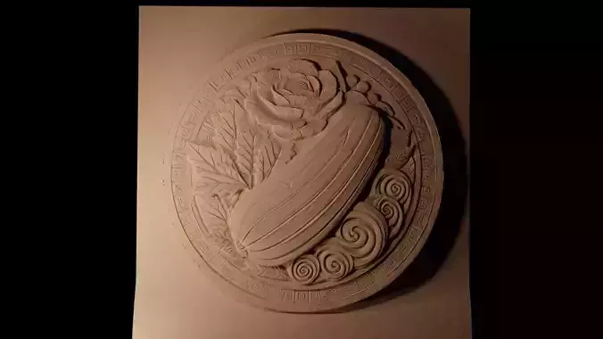 Kimchi CNC 3d Print High Relief Sand Casting 3D print model
