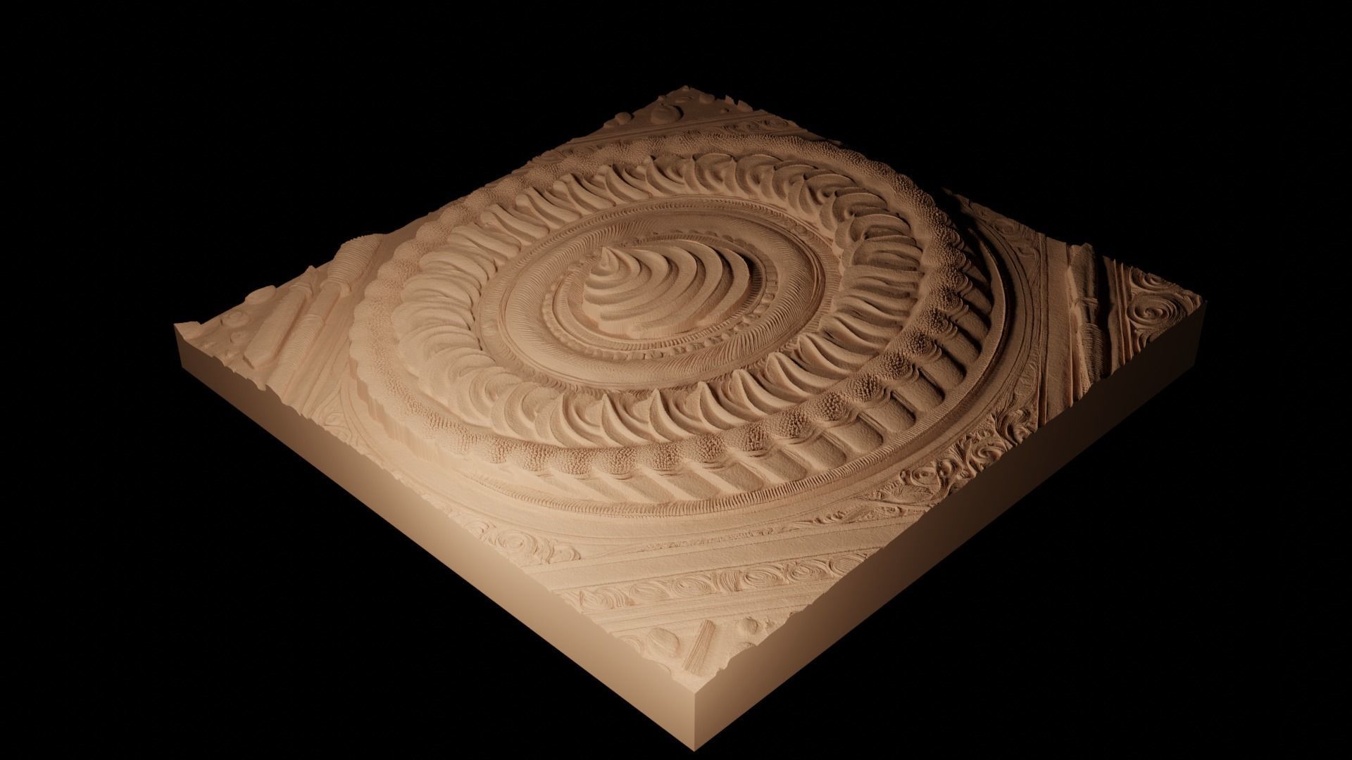 Key Lime Pie CNC 3d Print High Relief Sand Casting 3D print model_2