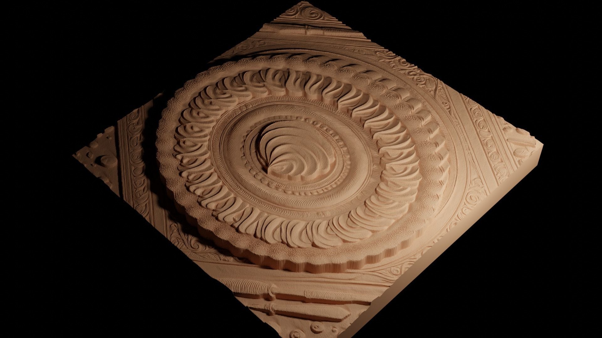 Key Lime Pie CNC 3d Print High Relief Sand Casting 3D print model_4