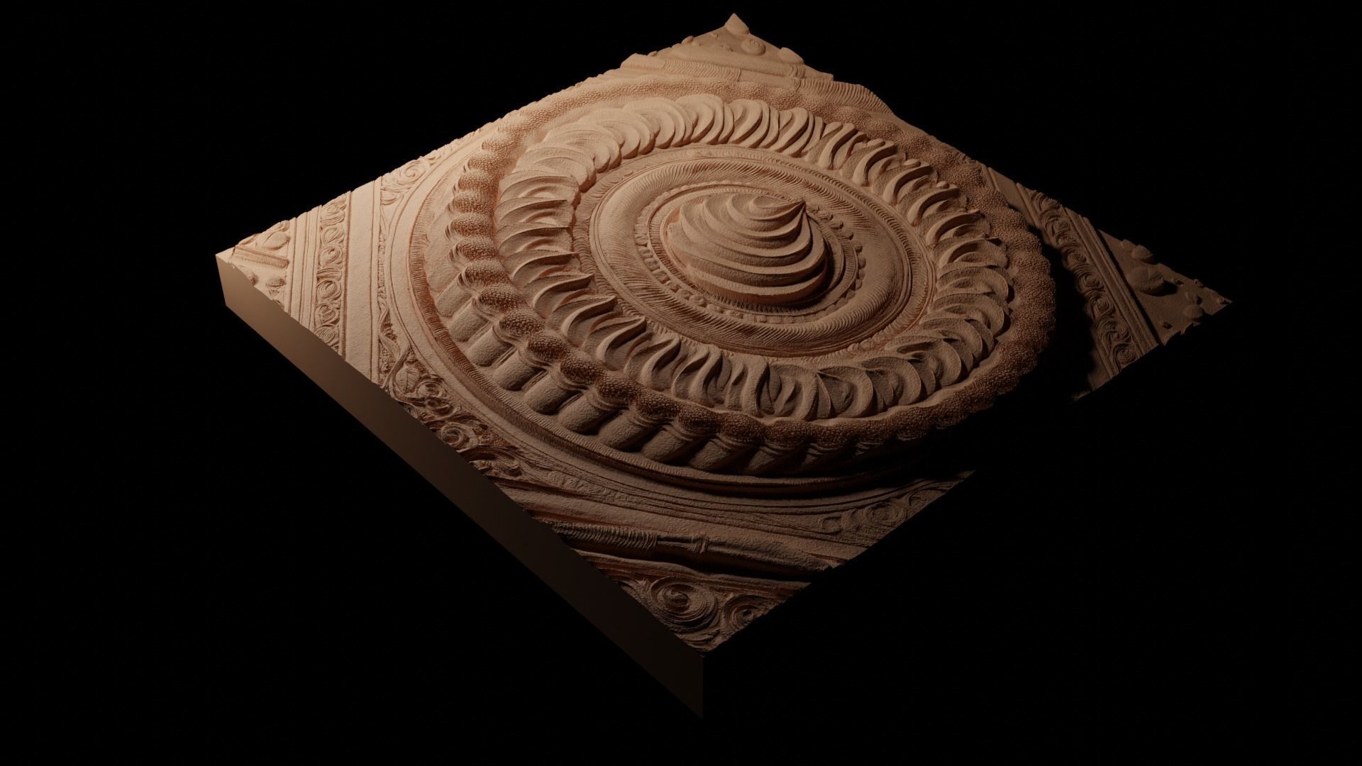 Key Lime Pie CNC 3d Print High Relief Sand Casting 3D print model_1