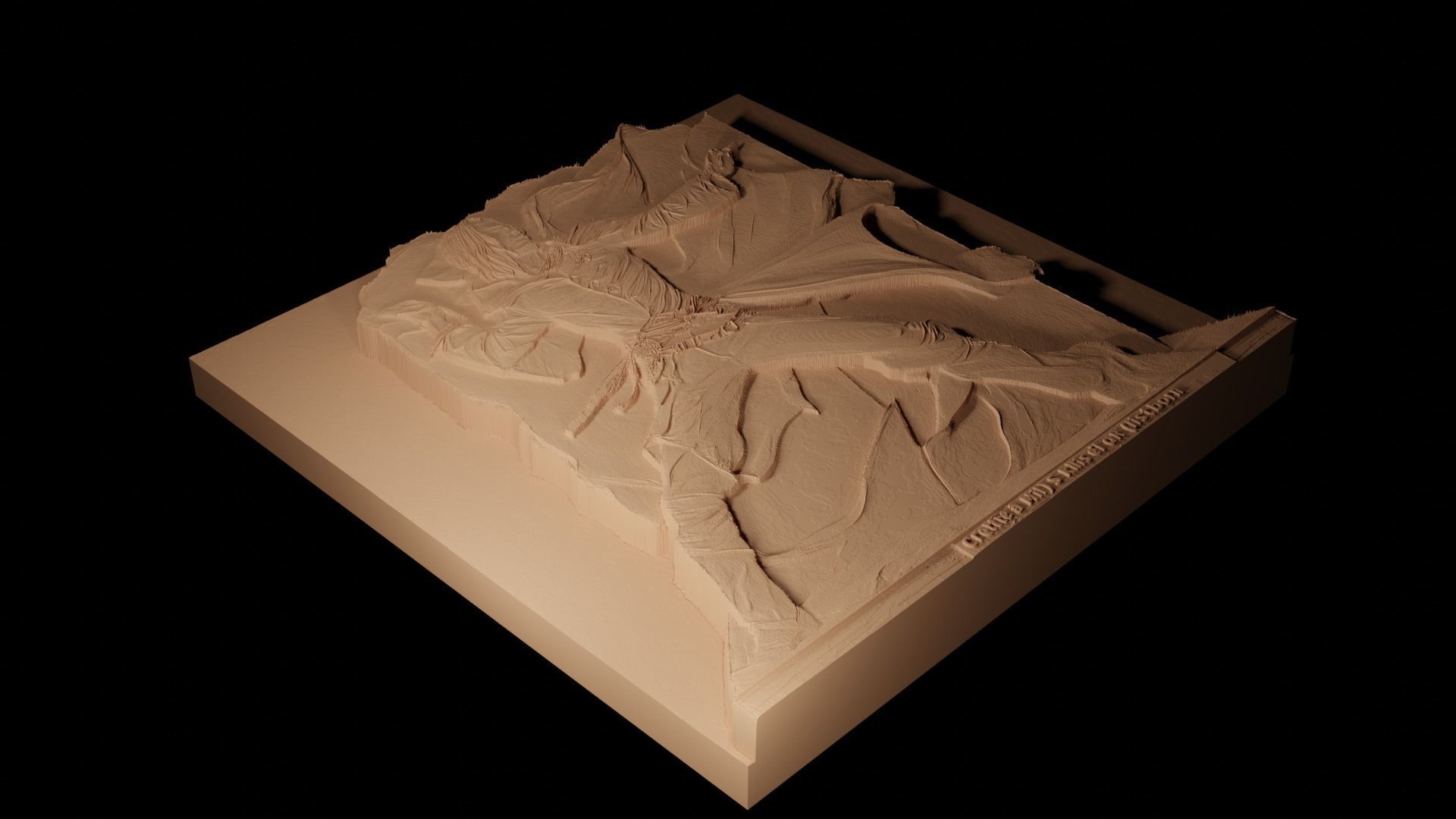 Kelsier Mistborn CNC 3d Print High Relief Sand Casting 3D print model_2