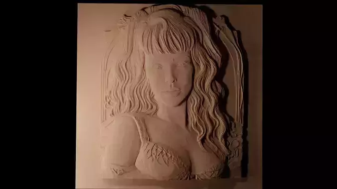 Katy Perry CNC 3d Print High Relief Sand Casting