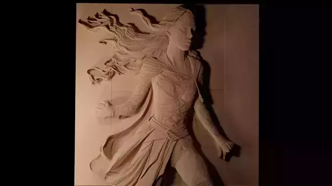 Kahlan Amnell CNC 3d Print High Relief Sand Casting