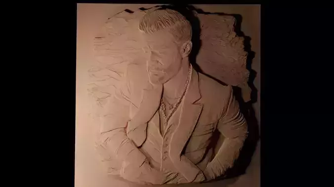 Justin Timberlake CNC 3d Print High Relief Sand Casting