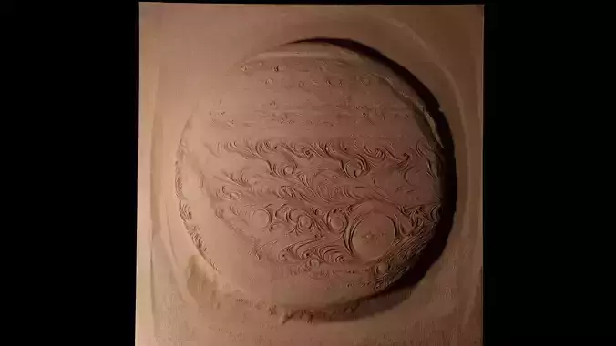 Jupiter CNC 3d Print High Relief Sand Casting