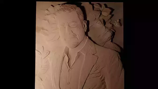 Jimmy Kimmel CNC 3d Print High Relief Sand Casting 3D print model