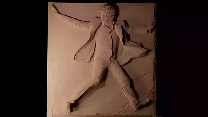 Jimmy Fallon CNC 3d Print High Relief Sand Casting
