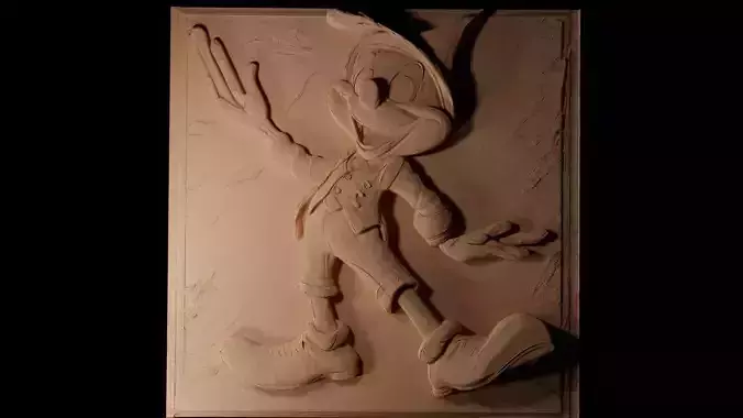 Jiminy Cricket Pinocchio CNC 3d Print High Relief Sand Casting
