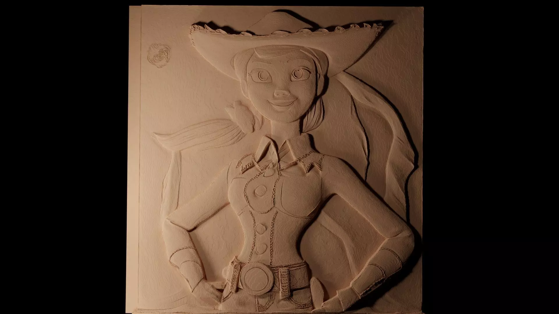 Jessie Toy Story CNC 3d Print High Relief Sand Casting 3D print model_0
