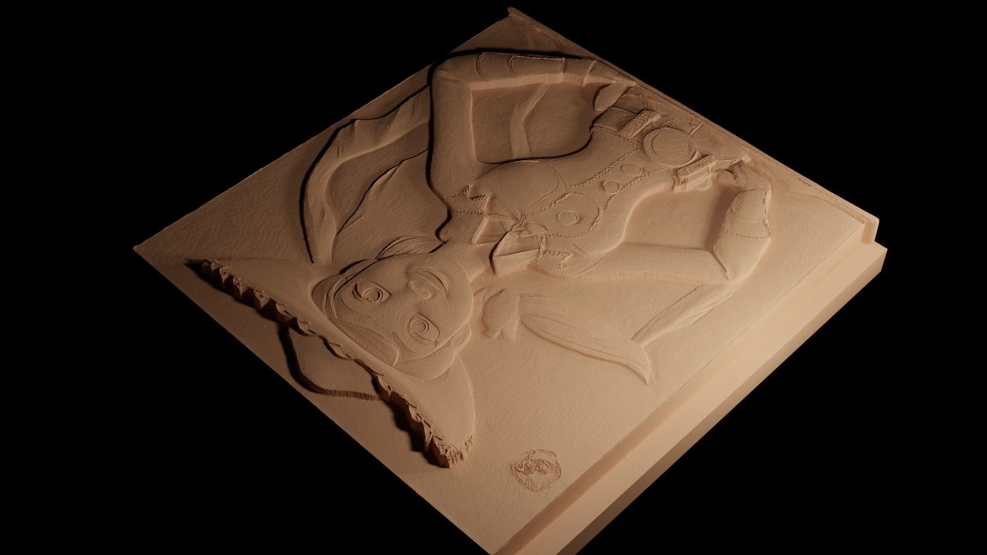 Jessie Toy Story CNC 3d Print High Relief Sand Casting 3D print model_4