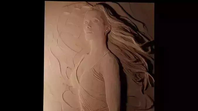 Jennifer Lopez CNC 3d Print High Relief Sand Casting