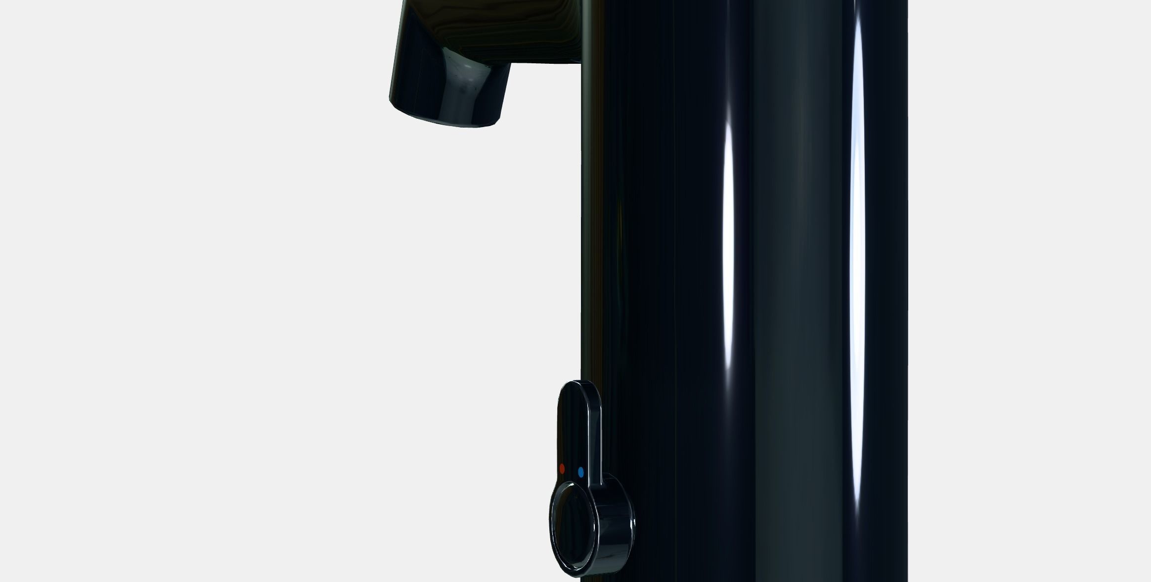 BROGRUND Wash-basin mixer tap with sensor Low-poly 3D model_2