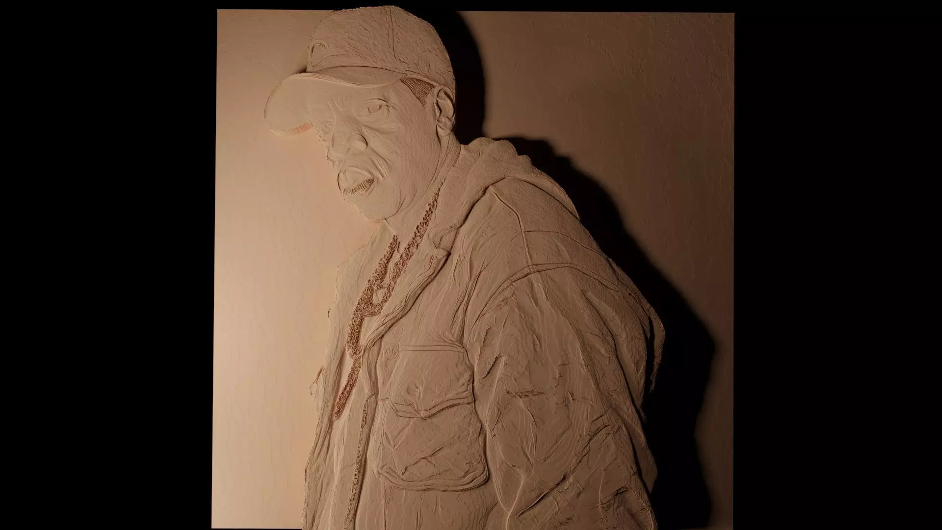 Jay-Z CNC 3d Print High Relief Sand Casting 3D print model_0