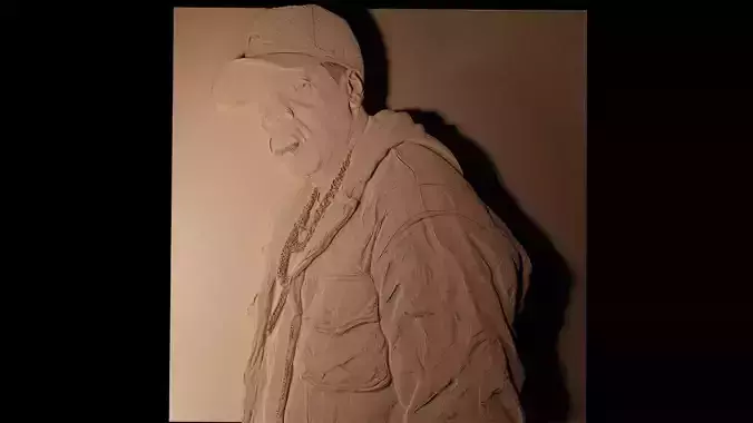 Jay-Z CNC 3d Print High Relief Sand Casting 3D print model