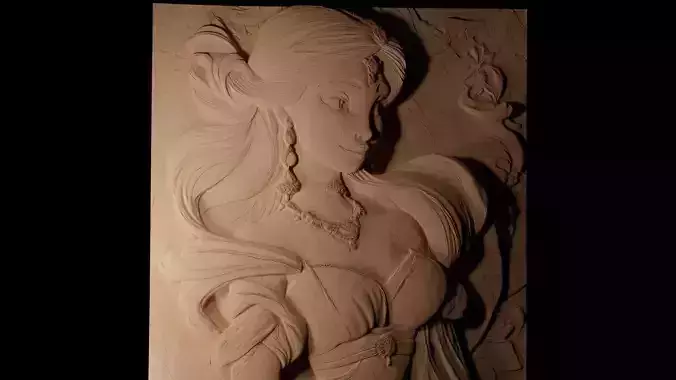 Jasmine Aladdin CNC 3d Print High Relief Sand Casting