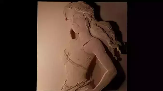 Jane Porter Tarzan CNC 3d Print High Relief Sand Casting