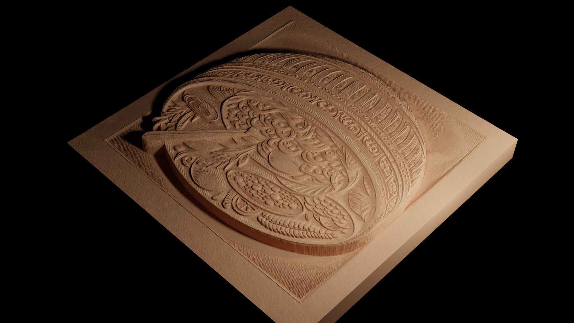 Jambalaya CNC 3d Print High Relief Sand Casting 3D print model_4