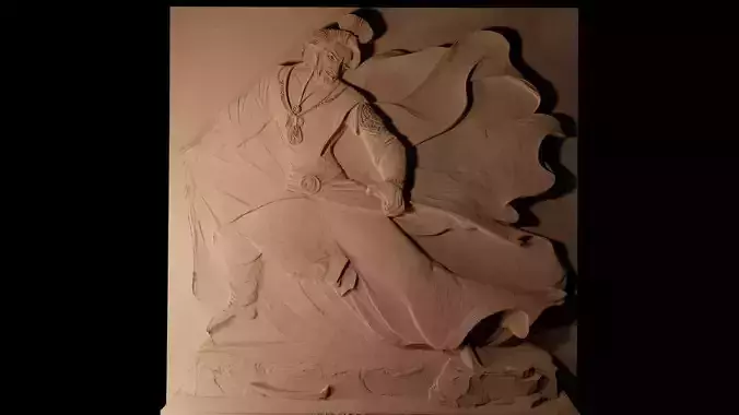 Jafar Aladdin CNC 3d Print High Relief Sand Casting