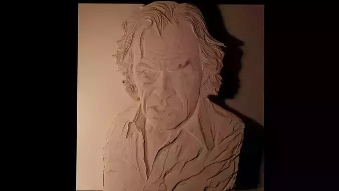Jack Torrance The Shining CNC 3d Print High Relief Sand Casting 3D print model
