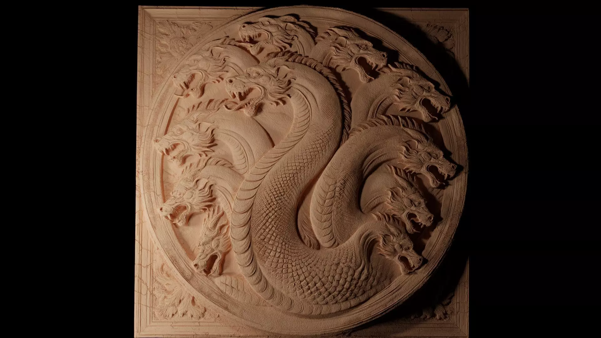 Hydra CNC 3d Print High Relief Sand Casting 3D print model_0