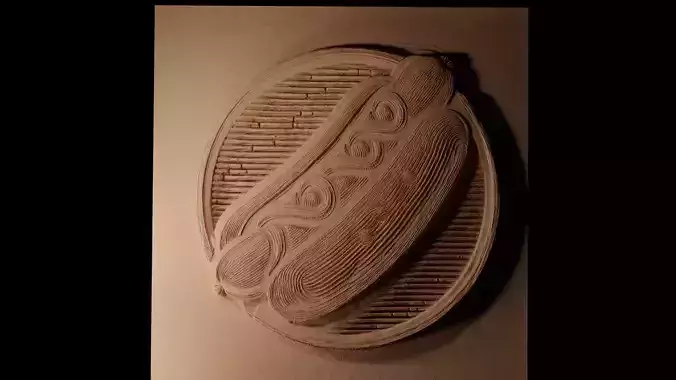 Hot Dogs CNC 3d Print High Relief Sand Casting 3D print model