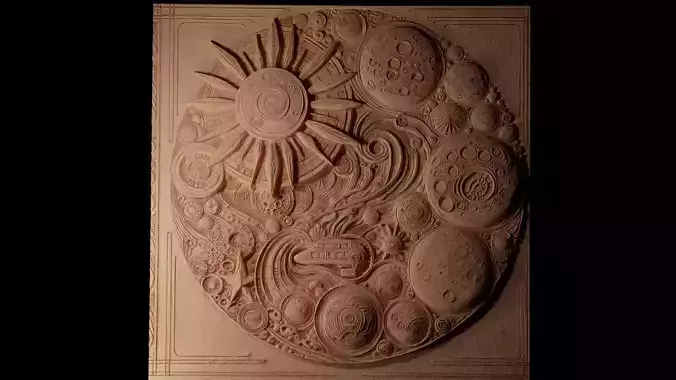 Mars CNC 3d Print High Relief Sand Casting 3D print model