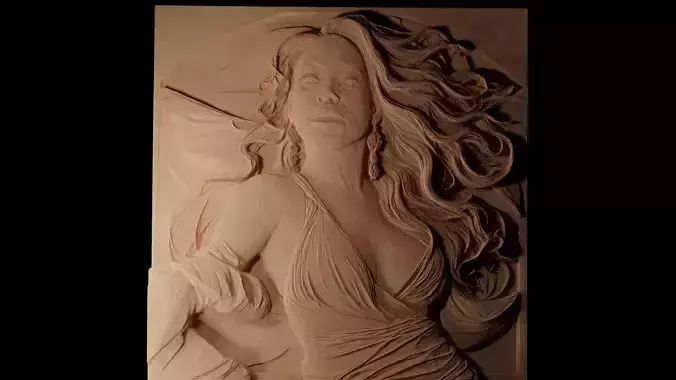 Mariah Carey CNC 3d Print High Relief Sand Casting 3D print model