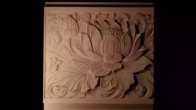 Lotus CNC 3d Print High Relief Sand Casting