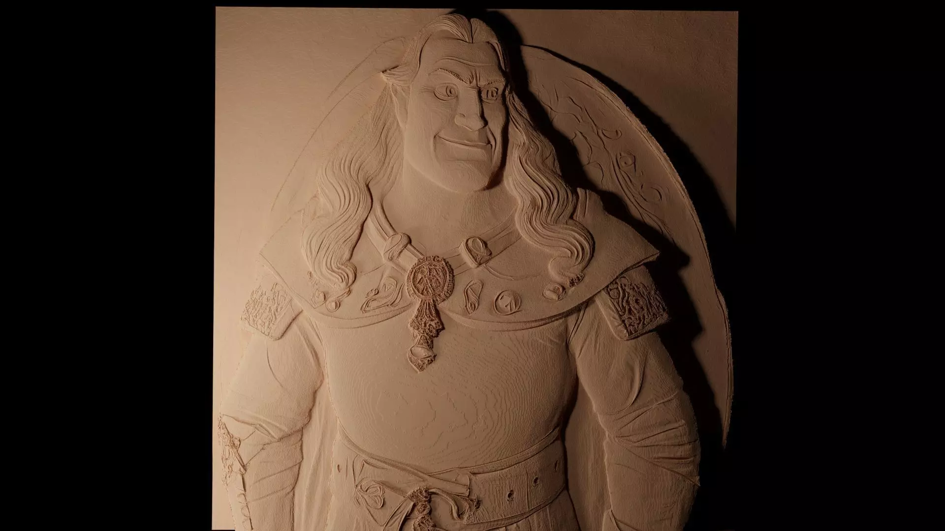 Lord Farquaad Shrek CNC 3d Print High Relief Sand Casting 3D print model_0