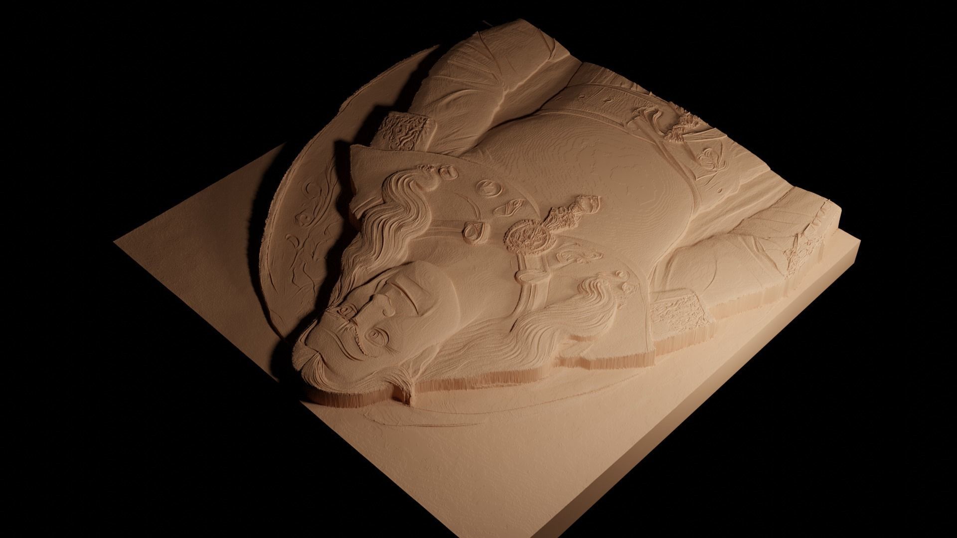 Lord Farquaad Shrek CNC 3d Print High Relief Sand Casting 3D print model_4