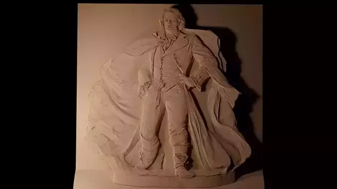 Locke Lamora CNC 3d Print High Relief Sand Casting