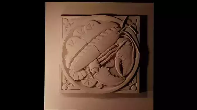 Lobster Roll CNC 3d Print High Relief Sand Casting