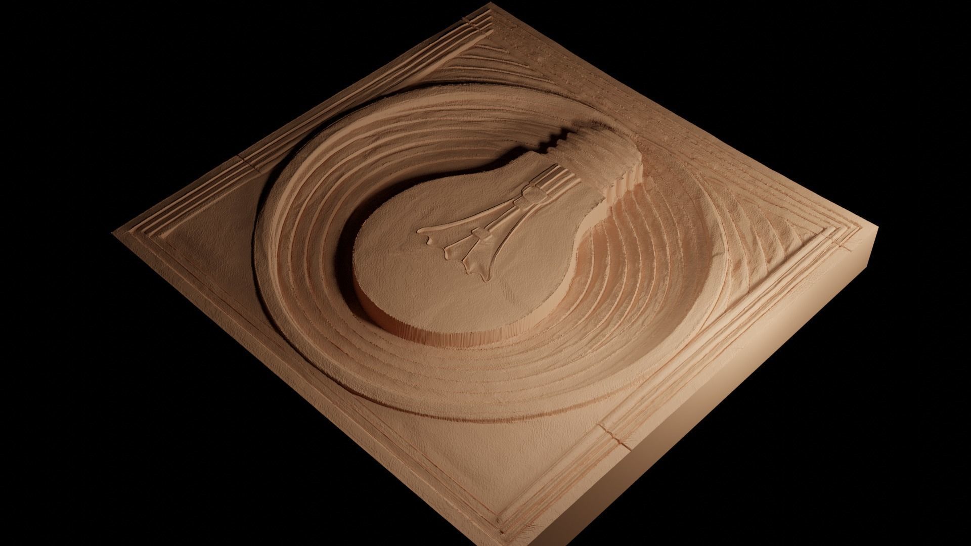 Lightbulb CNC 3d Print High Relief Sand Casting 3D print model_4