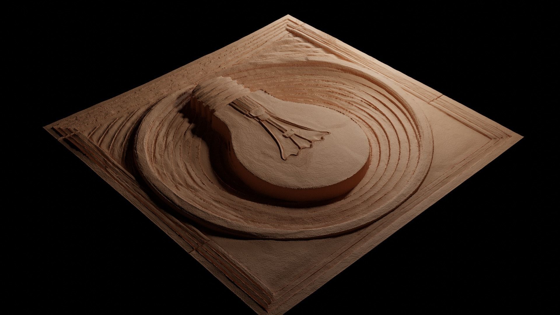 Lightbulb CNC 3d Print High Relief Sand Casting 3D print model_3