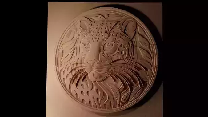 Leopard CNC 3d Print High Relief Sand Casting