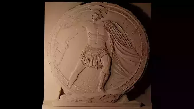 Leonidas 300 CNC 3d Print High Relief Sand Casting